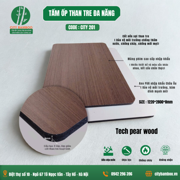 GỖ TECH PEAR CITY 201