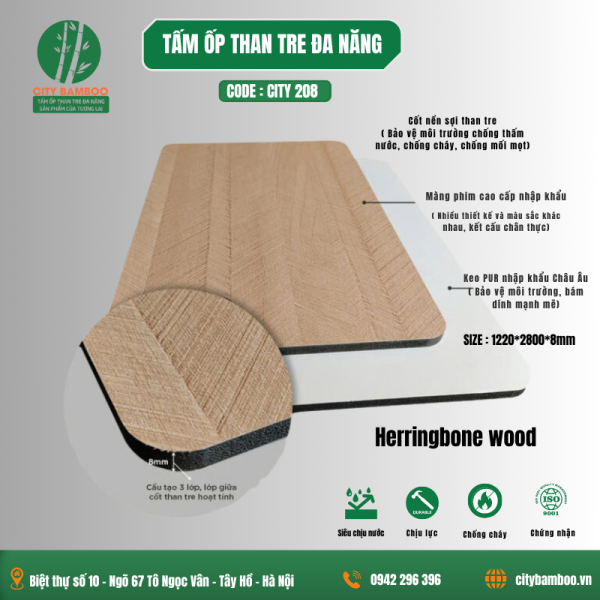 GỖ HERRINGBONE CITY 208